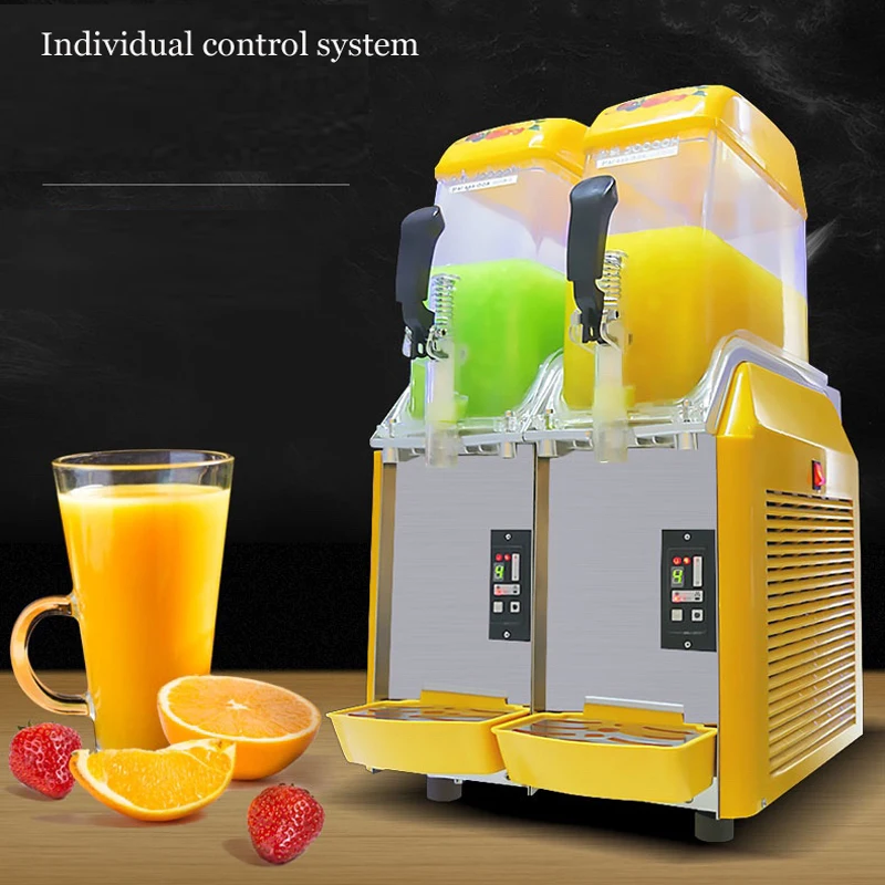 Commercial Slush Machine 12L 24L Auto Clear 4 Modes Home Slush Dispenser Cocktail Beverage Equipment Ice Cream