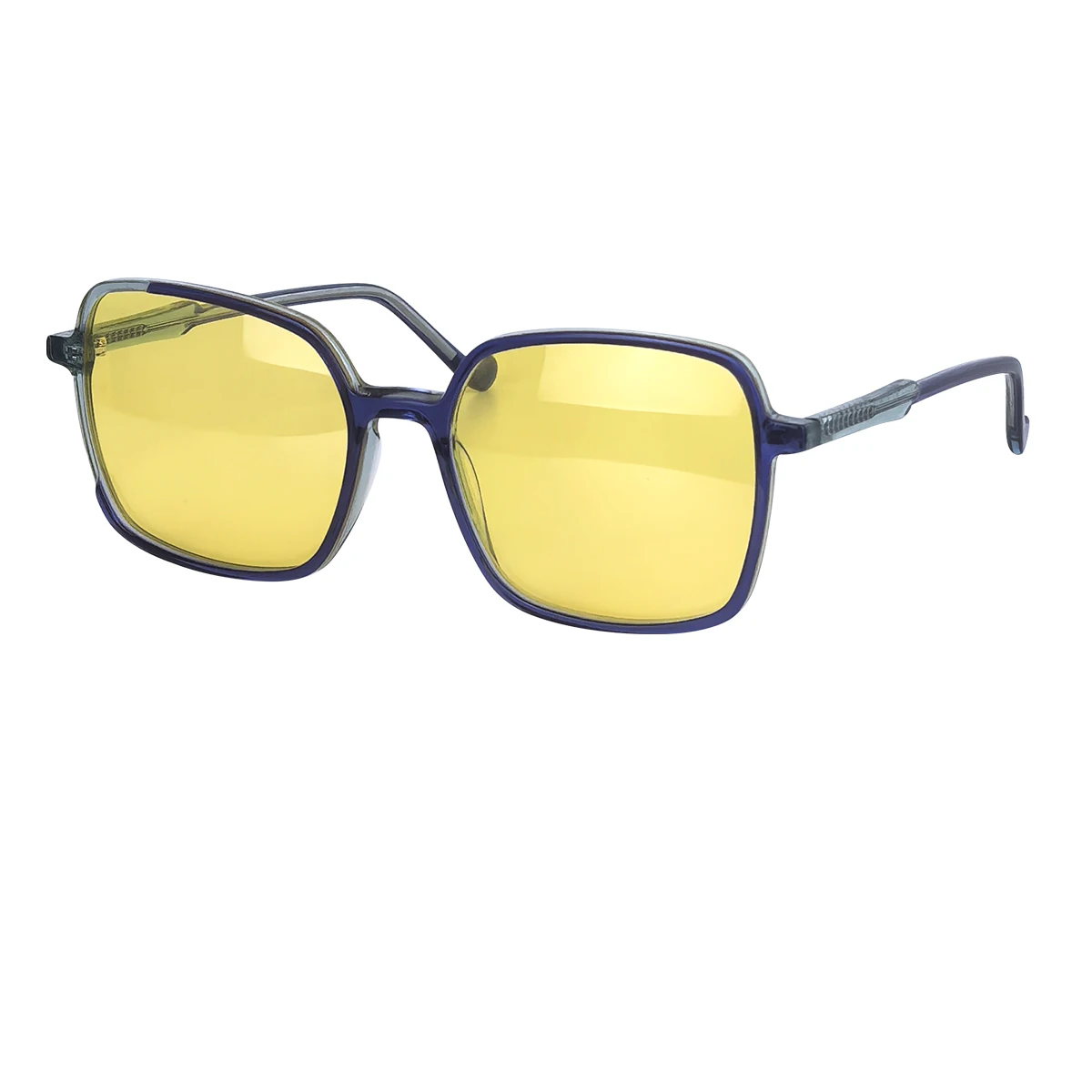 Big Square Glasses Y2k Anti Blue Light Lens Polarized Sunglasses Women Night Vision Driving Glasses Ladies Acetate Frame