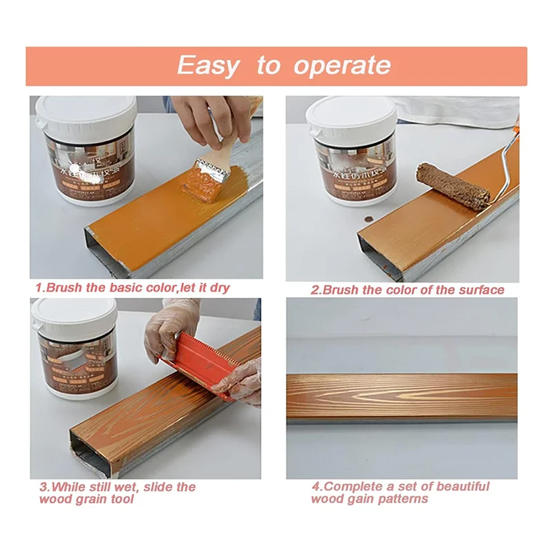 BAAG-8Pcs الخشب الحبوب أداة مجموعة الخشب الملمس أداة الطلاء DIY المطاط الخشب نمط اللوحة الأسطوانة لغرفة الحائط الفن الديكور