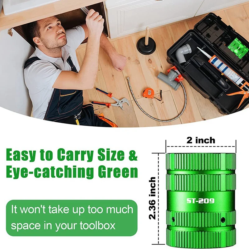 1 Piece Pipe Reamer Tool [Plumbers Efficient Helper] Deburring Tool For Copper PVC Pipe Cleaner, Tubing And Pipe Reamer