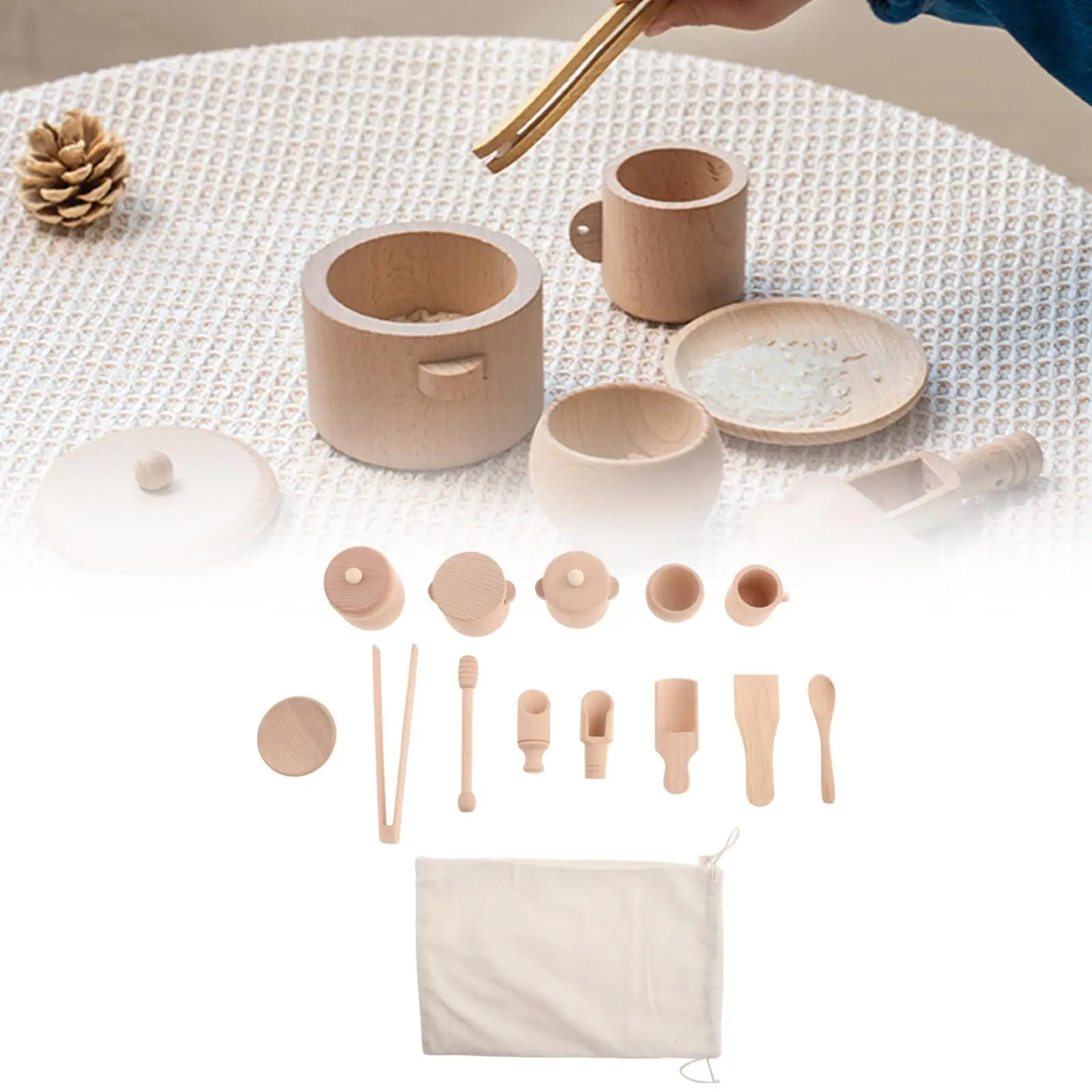 

13x Afternoon Tea Party Kitchen Play Set for Children Boy Girls Preschool