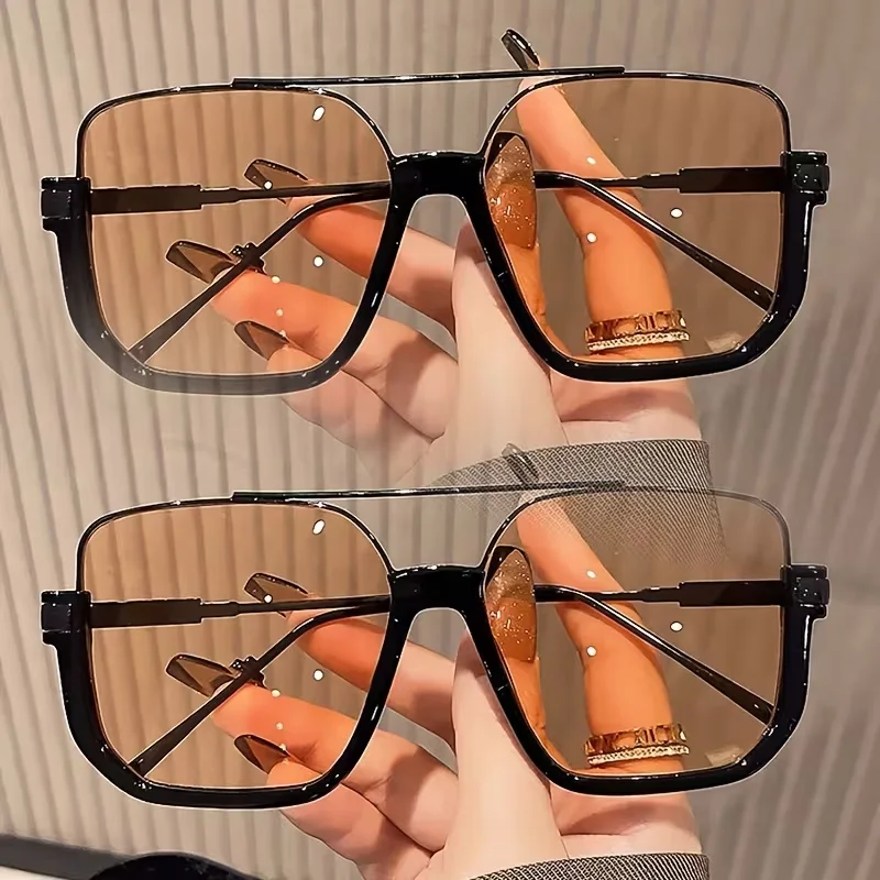 2026 2026 New Man Woman Sun Glasses High Quality UV400 Sunglasses Unisex Double Beam Design Half-Frame Sunnies Fashion Versatile Shade - Aliexpress Deal