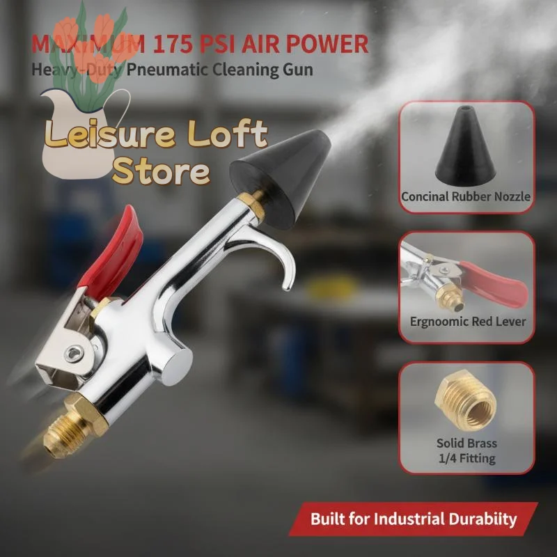 Fast Inflation 175PSI High-Pressure Air Blower Compressor Accessory Kit Multi-Nozzle for Home Use