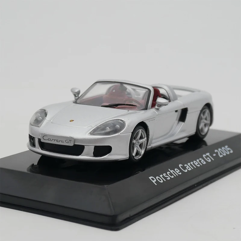 

Литой под давлением масштаб 1:43, Porsche Carrera GT 2005, имитация модели автомобиля из сплава, статический дисплей, Коллекционная игрушка, подарок, сувенир, украшение