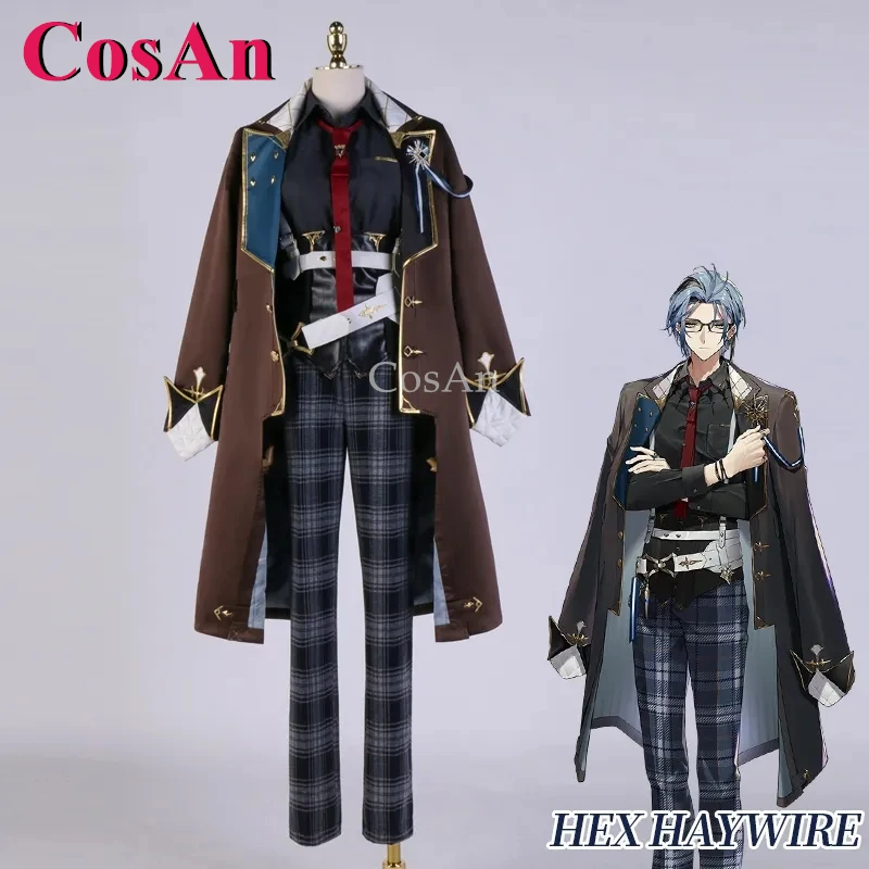 

CosAn Anime VTuber Nijisanji XSOLEIL Hex Haywire Cosplay Costumes Fashion Handsome Uniforms Halloween Party Role Play Clothing