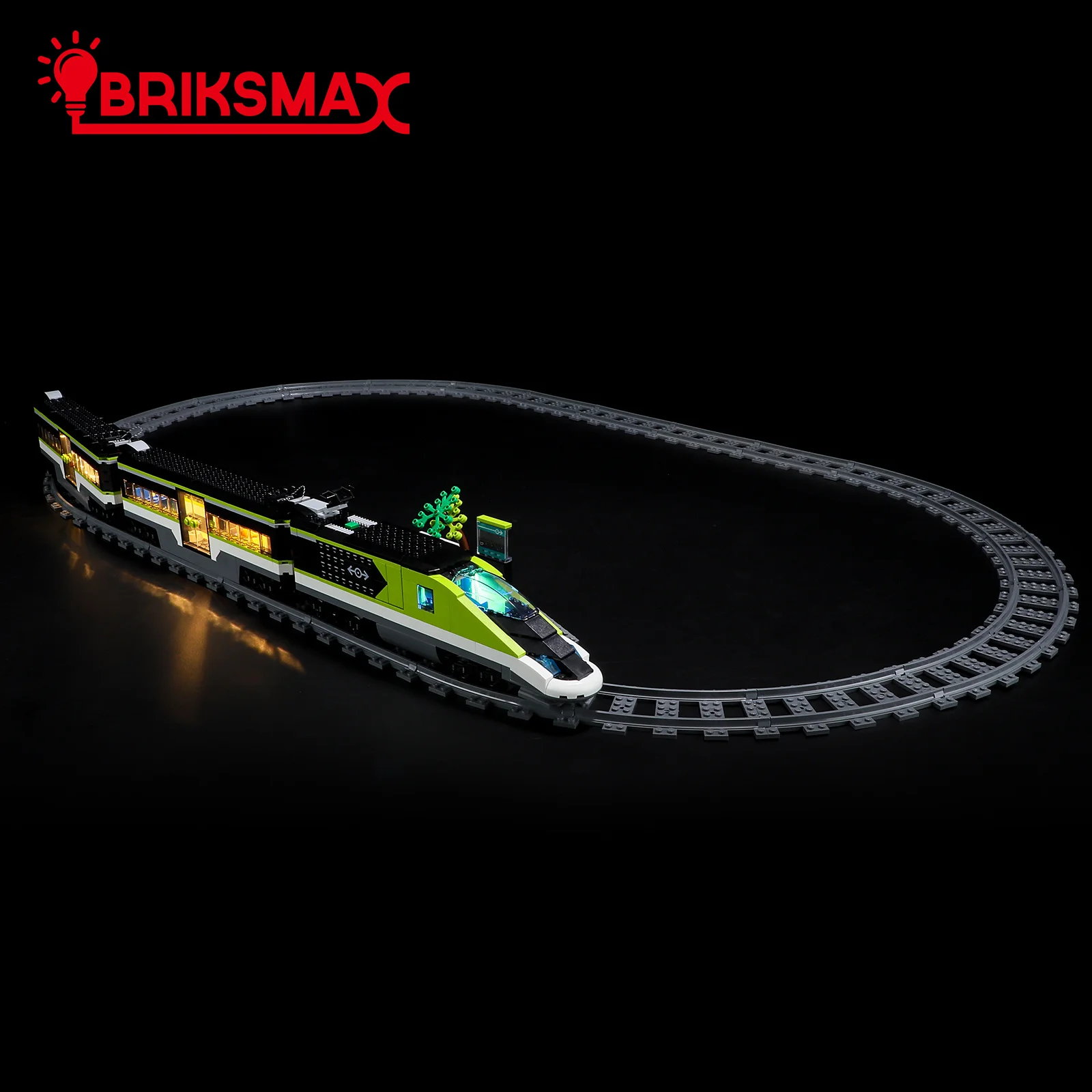 BriksMax LED Light Kit for 60337 Express Passenger Train Building Blocks Set (NOT Include Model) Toys for Children