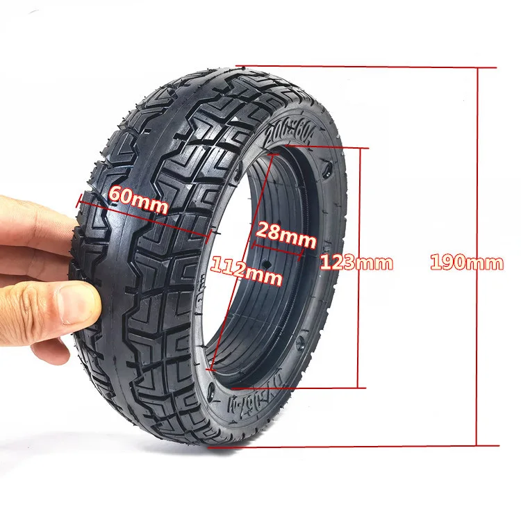 200x60 Solid Wheel Tyre 8 Inch 200*60 Thickened Anti Puncture Tire for Electric Scooter Accessories