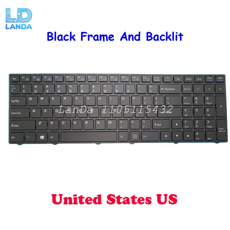 

US Keyboard 6-80-N7500-011-1 CVM15F23USJ4308 6-80-N7500-012-1 CVM15F23USJ430 6-80-N2500-011-1 CVM15F23U4J430 CVM15F23USJ43081
