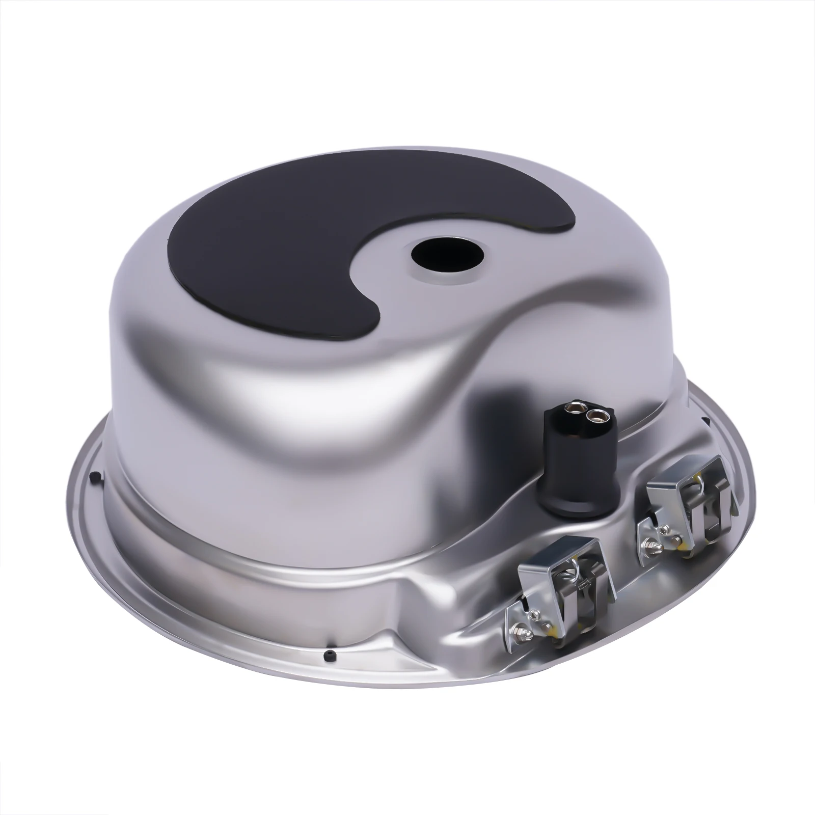 حوض غسيل يدوي RV من الفولاذ المقاوم للصدأ، حوض مطبخ مستدير، مع غطاء وصنبور، حوض قارب شاحنة تخييم القافلة، صنبور بارد ساخن