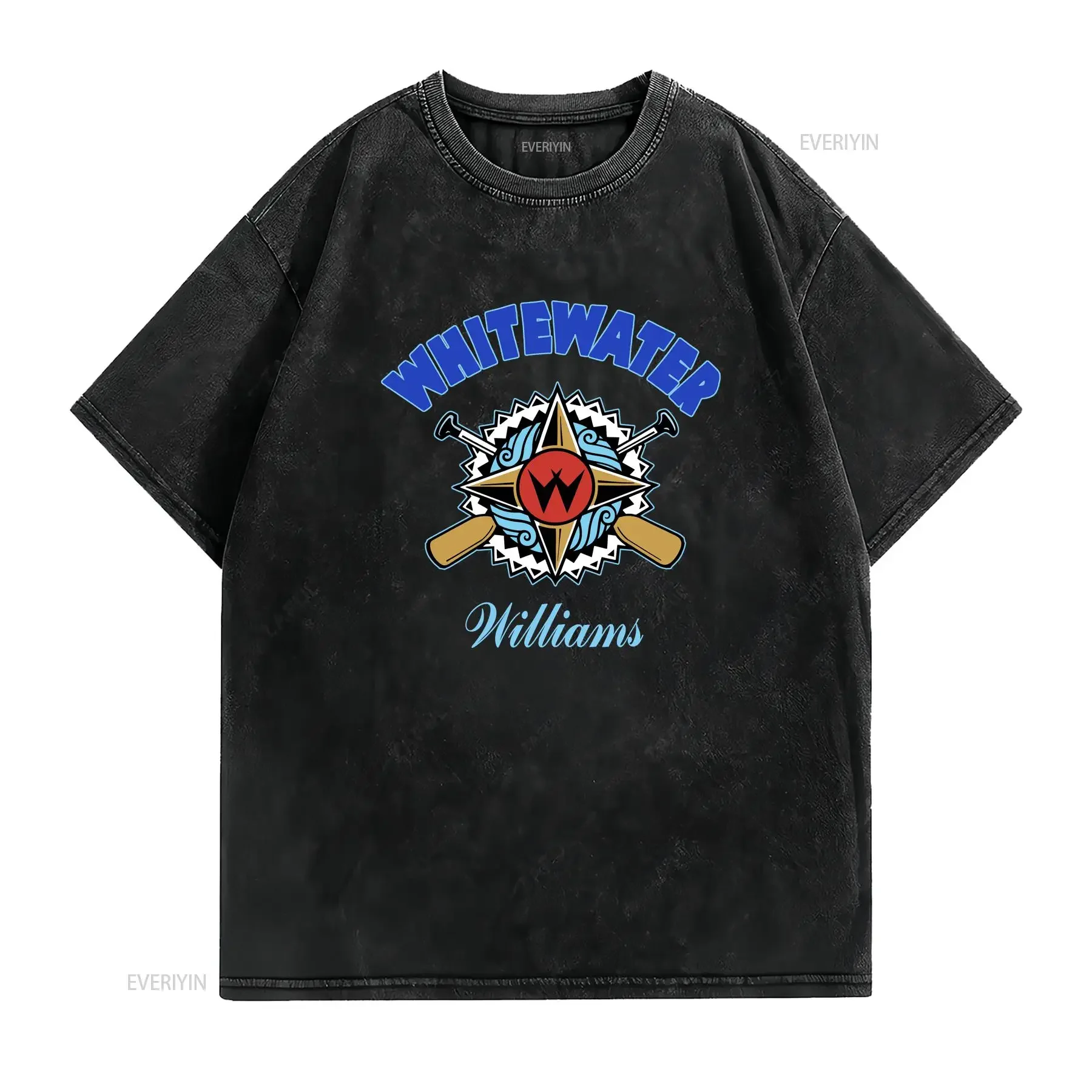 Whitewater Vintage Pinball T Shirt Williams Jersey Retro 80s Arcade Games and Guy Girl Flipper Skill Washed graphic vintage