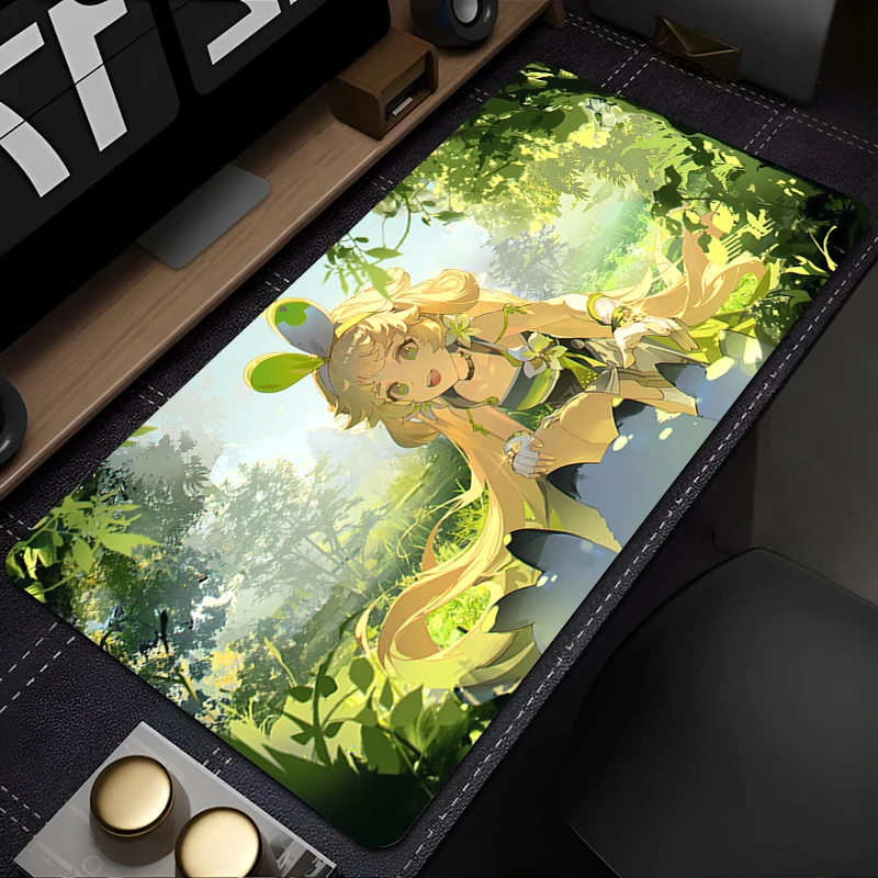 Wuthering Waves Verina Mouse Pad Gaming Accessories Office Gamer Keyboard Desk Mat Non-Slip Laptop Large Game PC carpet Mousepad