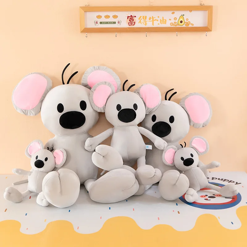 Cute Squeaky Mouse Plush Toy for Kids Birthday and Christmas Gifts Soft Stuffed Animal Doll Trendy Cross-Border Wholesale