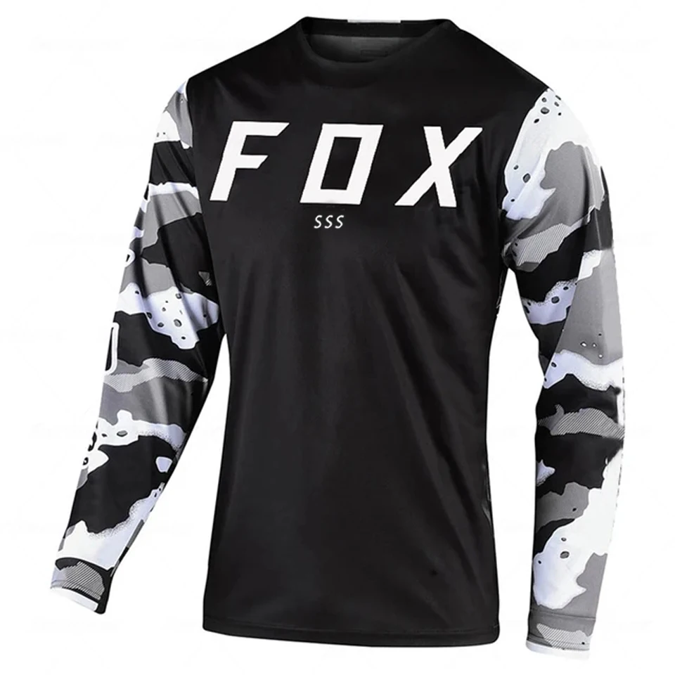 

FOXSSS Downhill Jersey Mountain Bike Shirt Camiseta Motocross T-Shirt Cycling Jersey Enduro MTB Shirt Maillot Ciclismo Hombre