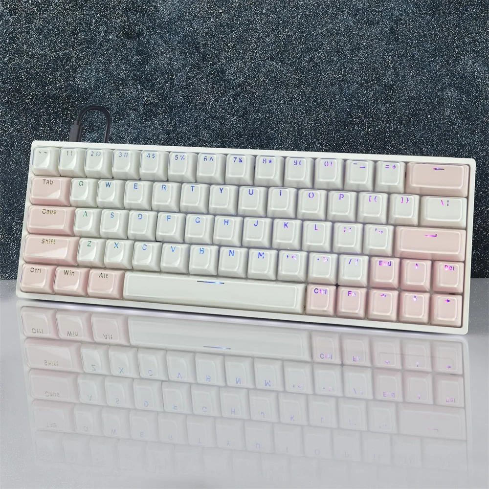 Imagem -04 - Conjunto de Teclas de Cristal para Teclado Mecânico Teclado Retroiluminado Rgb Gelo Ansi Layout Iso Padrão Perfil Cereja