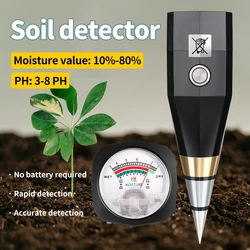 Professional Soil PH Tester 2 in 1 Soil Moisture Meter Humidity Acidity Detector Metal Sensor Hygrometer for Garden Greenhouse