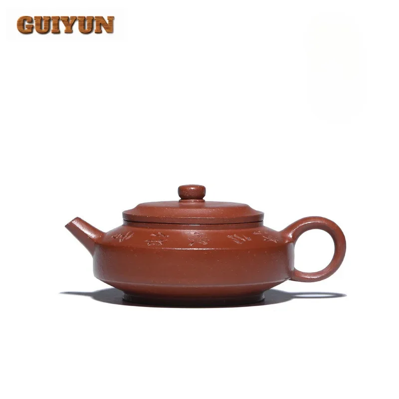 

180ml Traditional Yixing Purple Clay Teapots Handmade Weekly Count Pot Raw Ore Red Downhill Mud Kettle With Infuser Zisha Teaset