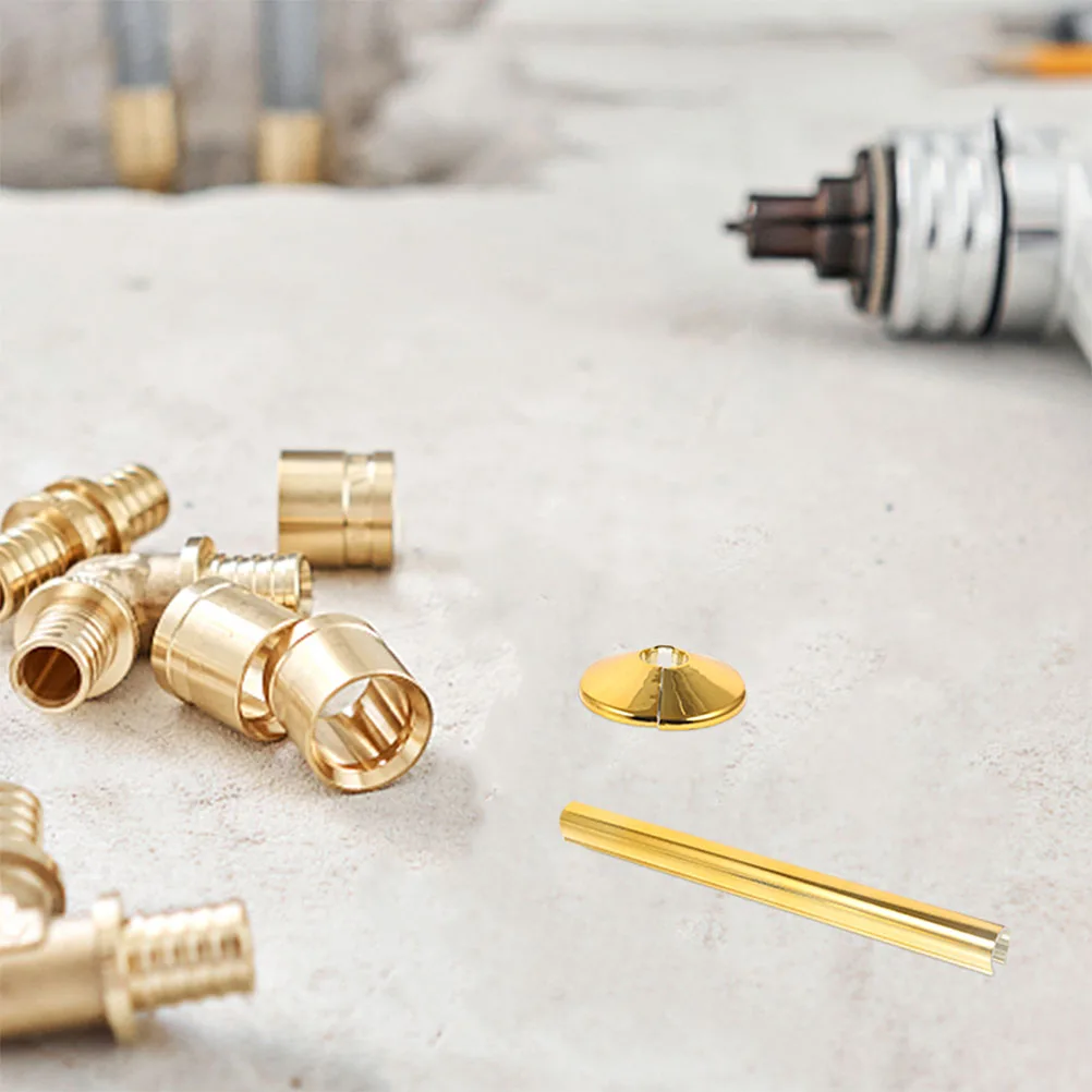 

1Set Decorative Pipe Cover Radiator Pipes Conceal Openings Heat Dissipation Kitchen Bathroom Living Room Flange Plate Split