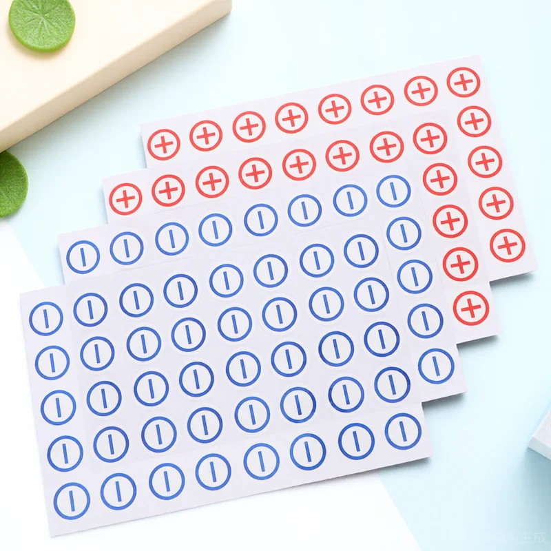 4 Sheets Polarity Sticker Electrical Machine Warning Label Safety Decal Strong Adhesive Sign Removable Car