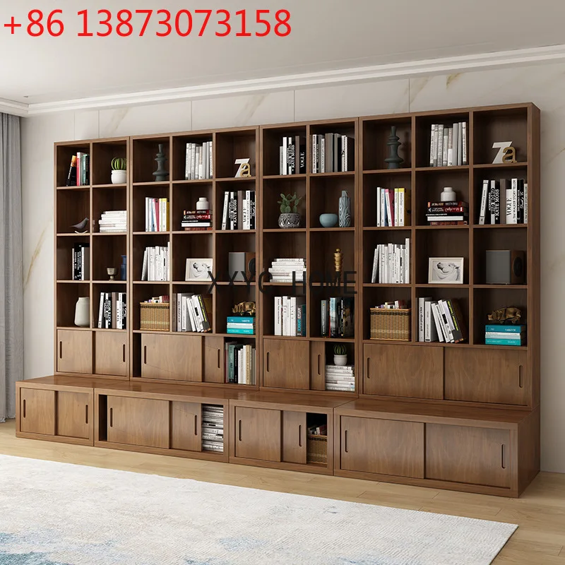 

Книжная полка из цельного дерева, напольная полка