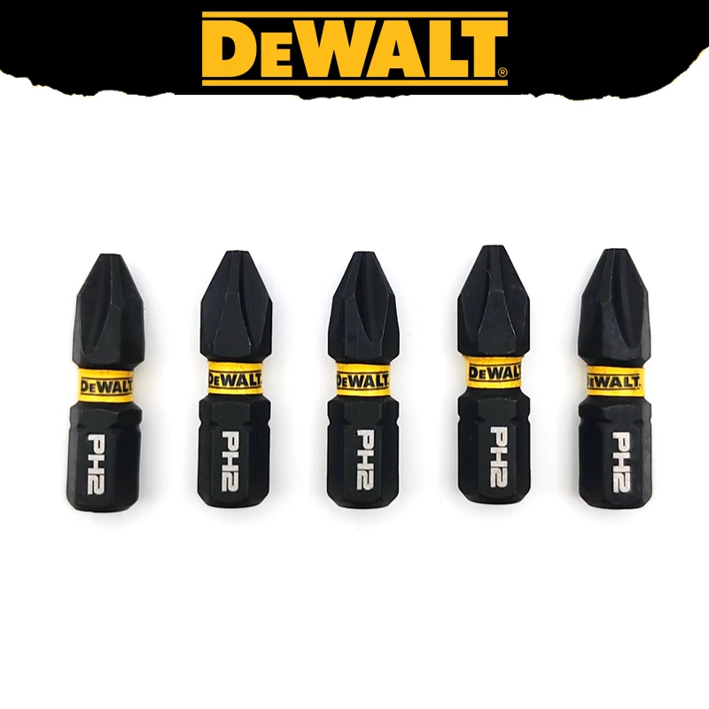 DEWALT PH2 25MM końcówki wkrętaków udarowych napęd magnetyczny stal wysokiej jakości ekstremalna odporność trwałość akcesoria narzędziowe