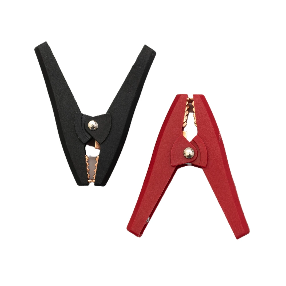 2PCS Industrial-Grade Insulated For Alligator Clips 1000V 50A for Recreational Vehicle RV Marine and Off-Grid Power Applications