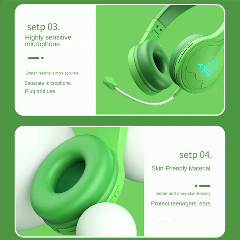 -ABJZ キッズヘッドセット オーバーイヤーヘッドフォン 85DB 音量制限付き聴覚保護ヘッドフォン付き