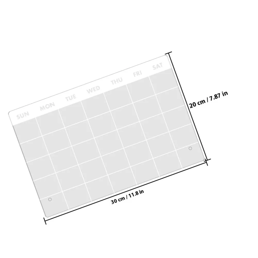 1Set Acrylic Clear Memo Board Smooth Polished Surface Wear Resistant Dry Erase Writing Board for Desk Desktop Office Home Use 6