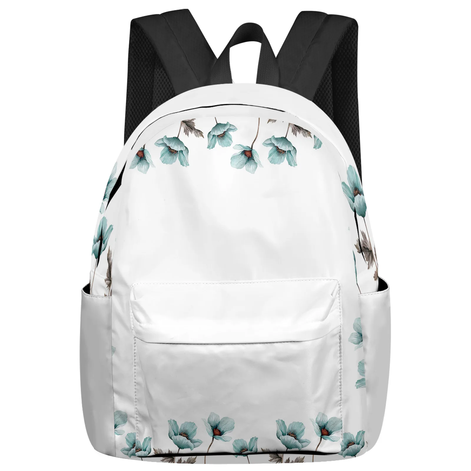 Flowers Tulips Student School Bags Laptop Custom Backpack For Men Women Female Travel Mochila