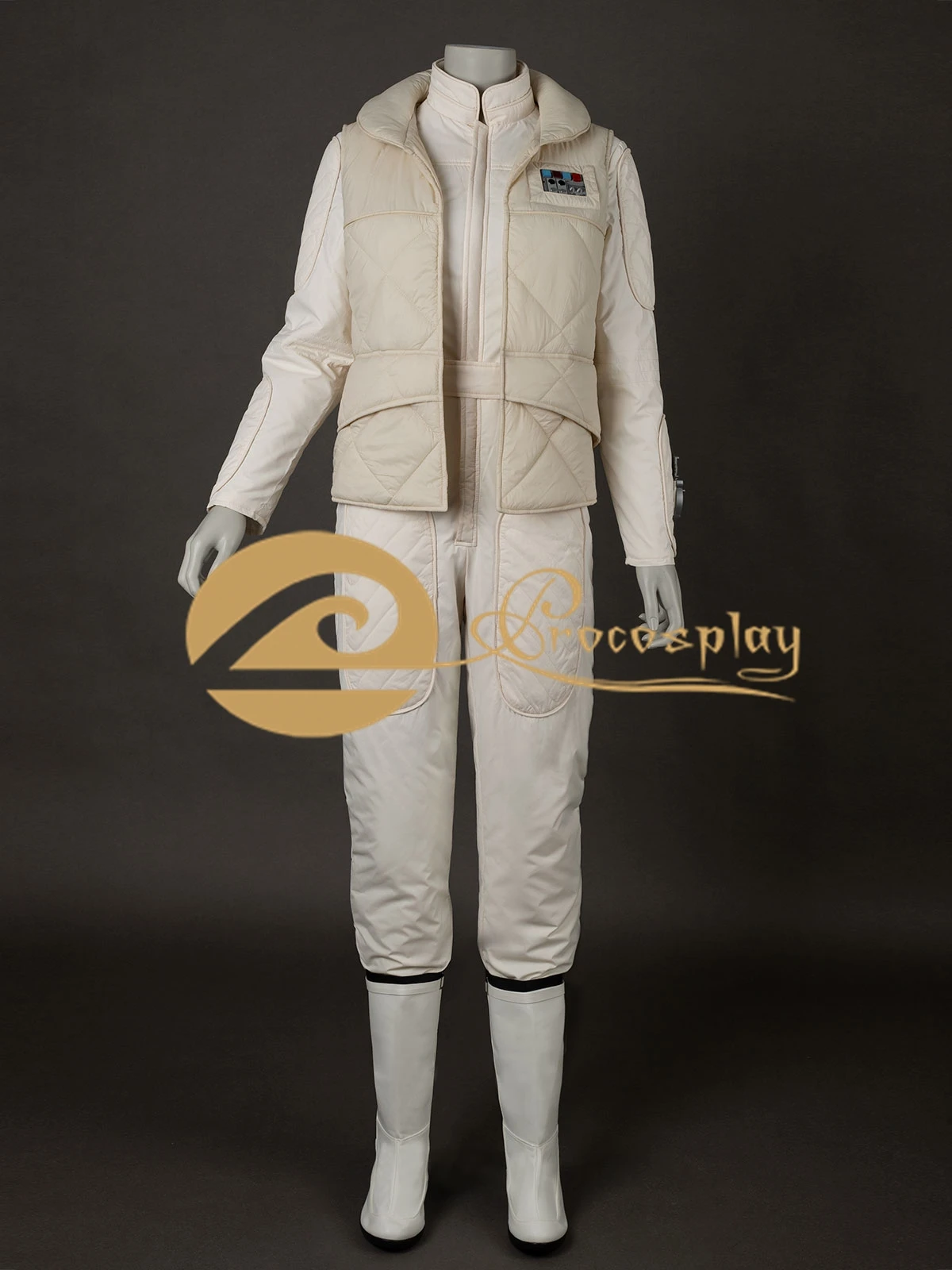 

Princess Leia Snowsuit Cosplay Leia Costume Organa Women Outfit for Halloween Party Role Play