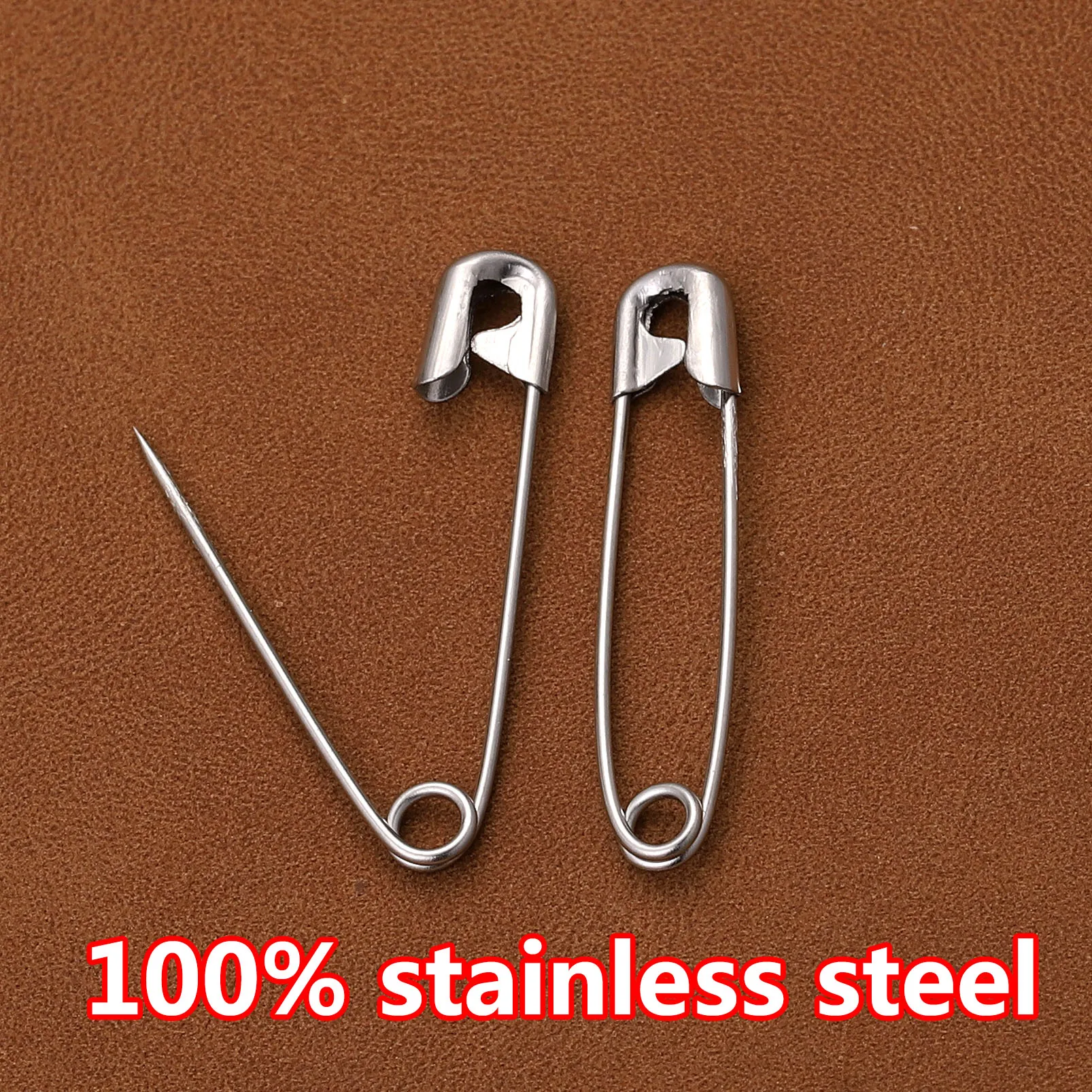 20-50pcs Stainless Steel Safety Pins DIY Sewing Tools Accessory Metal Needles Large Safety Pin Small Brooch Apparel Accessories