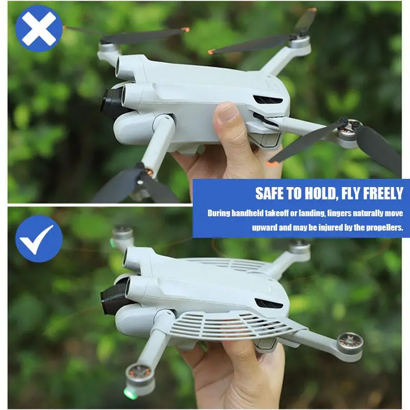 VOLODYMYR Handschutz Hand-Start- und Landeschutz Finger für DJI Mini 3 Pro/Mini 3/Mini 4 Pro Drohnenzubehör