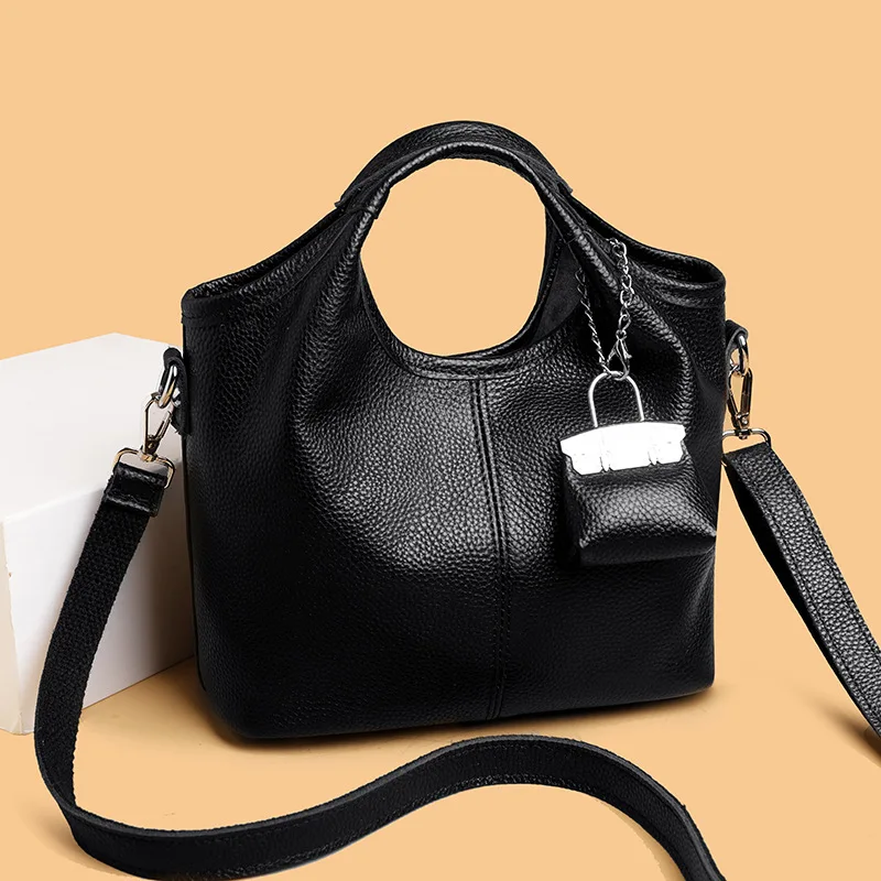 

2025 Women's Premium Top-Grain Leather Shoulder Bag - Convertible Crossbody & Handheld Tote with Luxe Appeal