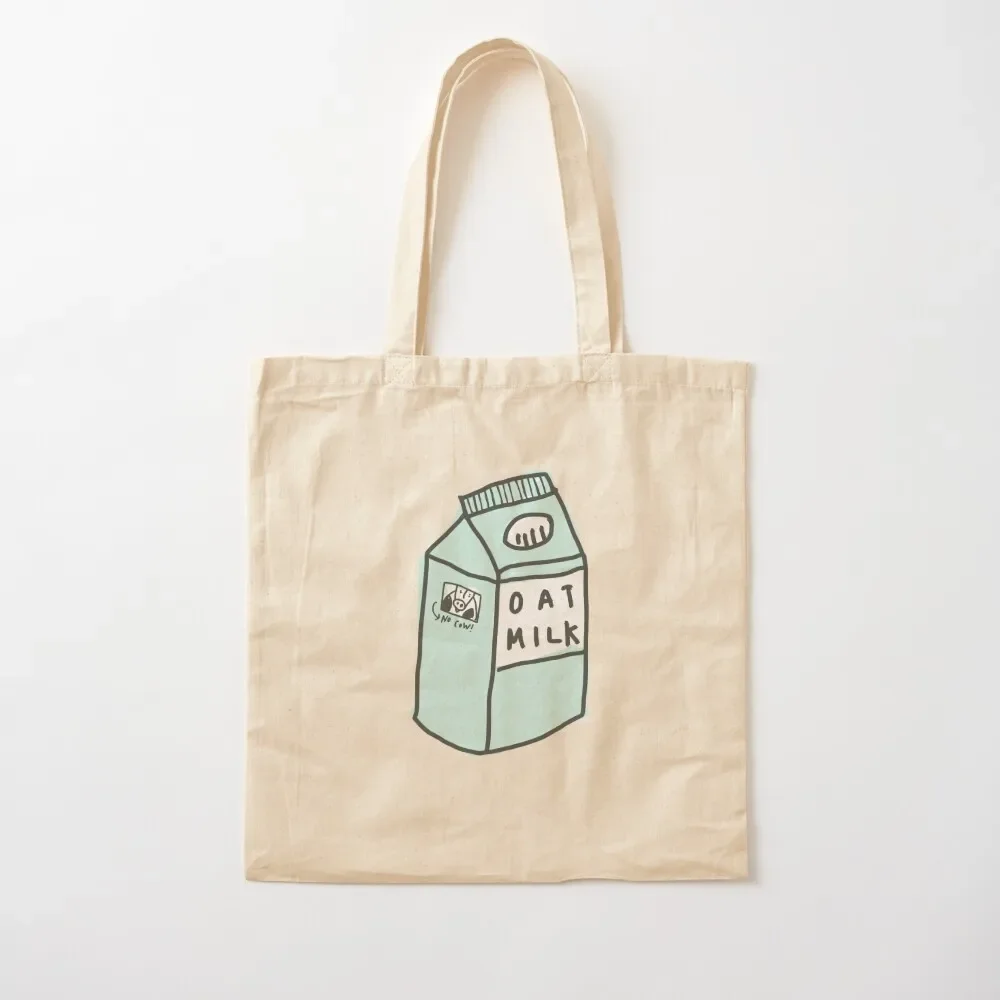 نباتي حليب الشوفان حمل حقيبة المتسوق حقيبة قماش حقيبة شخصية حمل الحقائب المخصصة #2