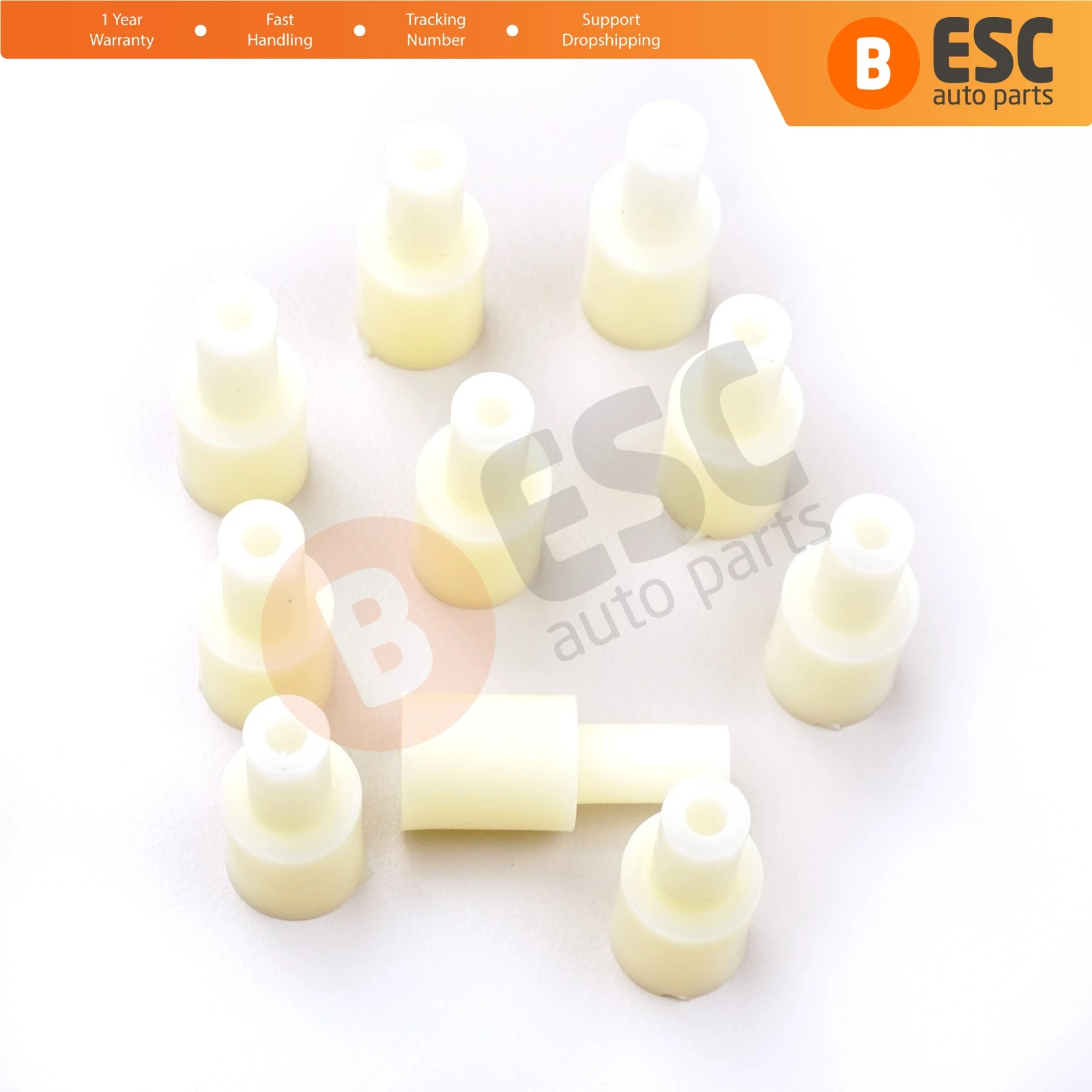 ESC Auto Parts ECP024 10 Pieces Cable End Rope Dowel for Window Regulator Winder Mechanism Type BCP024 Fast Handling