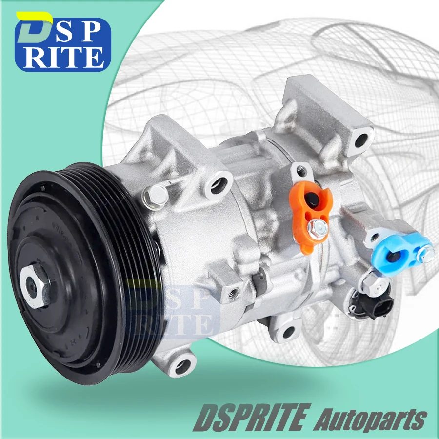 For 447250-2660 88310-02852 4472502660 8831002850 6SES14C auto ac a/c compressor for Toyota Corolla 1.8L 2014-2018  88310-02850