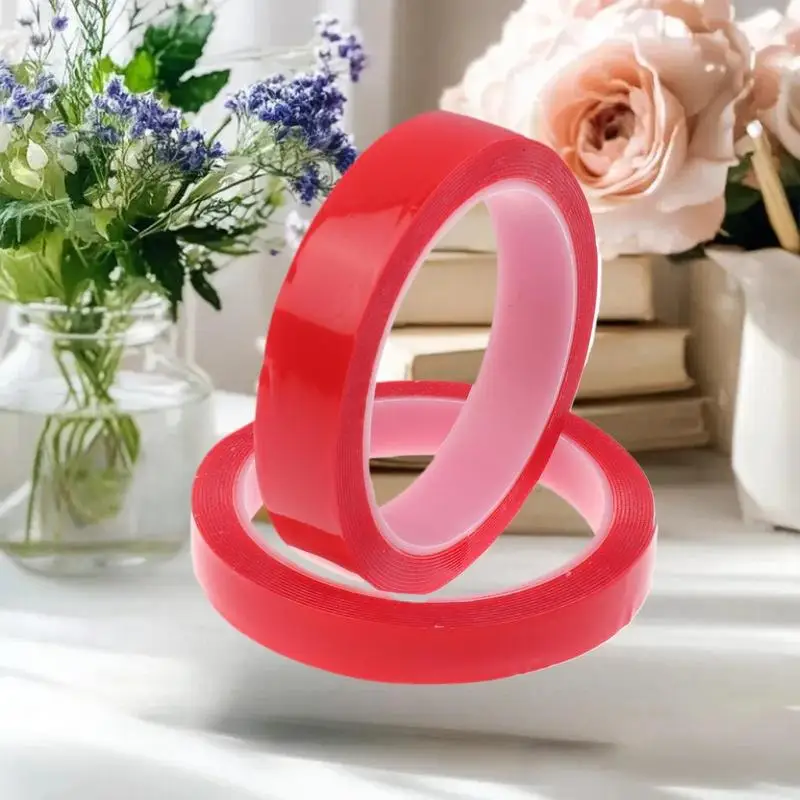 

Прозрачная лента шириной 3 метра, 10/20/30 мм, двусторонняя лента, нано-лента, моющийся клей, нано-бесследная наклейка, красный цвет