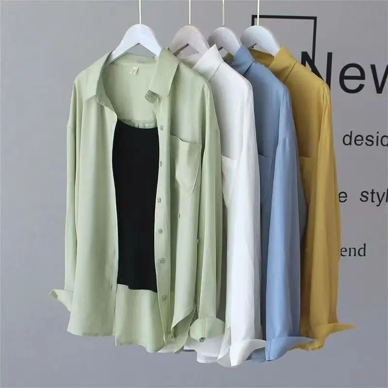 

Весна, лето, осень, тонкие длинные све, женская повседневная свободная верхняя одежда, шифоновая драпированная солнцезащитная верхняя одежда