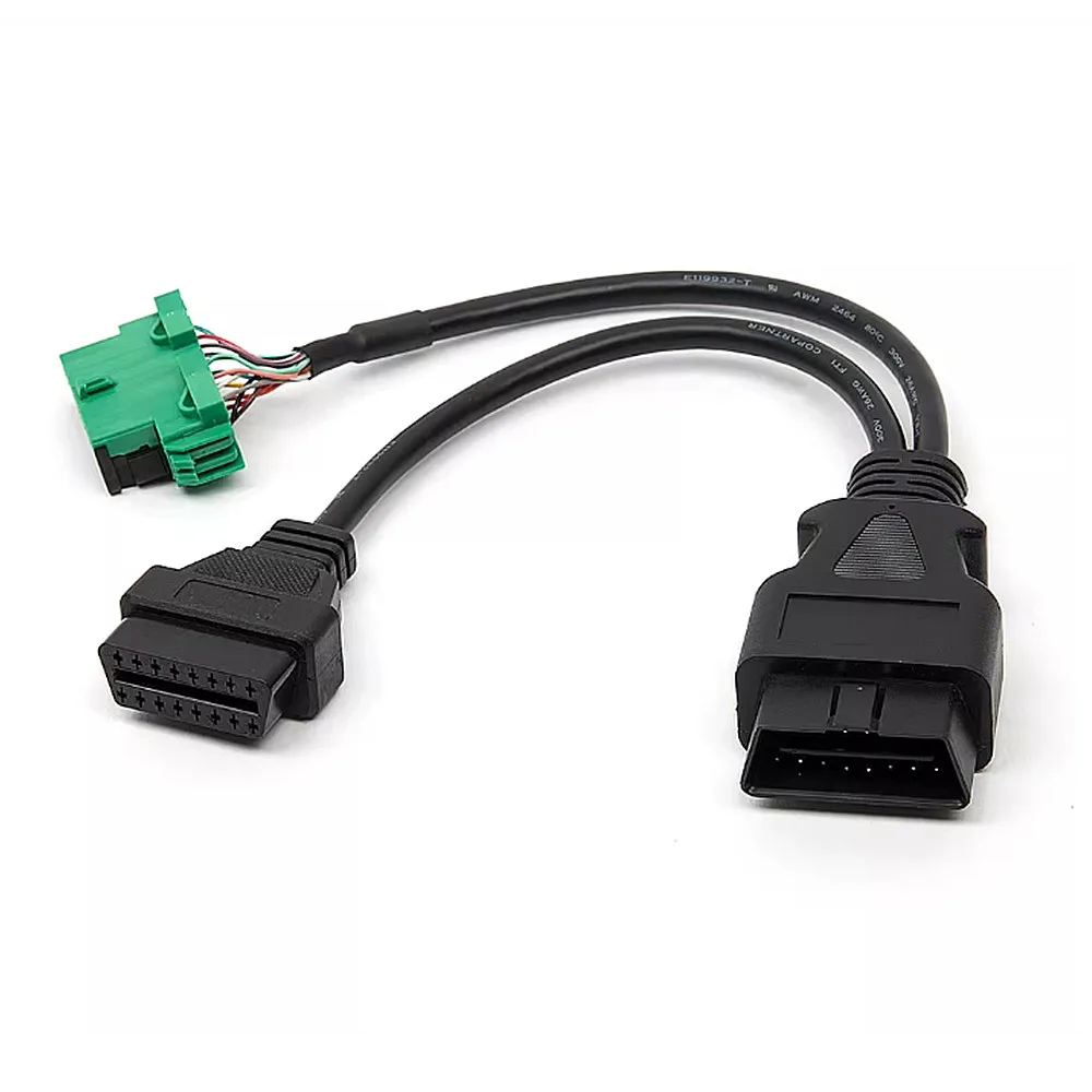 

OBD2 16-контактный 16-ядерный адаптер полного подключения для автомобильного сканера Citroen/Peugeot, разъем «папа-мама», 16-контактный удлинительный кабель OBD2
