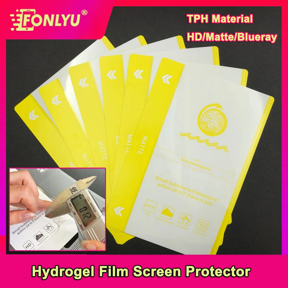 

FONLYU Flexible Hydrogel Film Sheet Phone Tablet Screen Protector Hot Selling HD Matte For DEVIA Intelligent Cut Machine TUOLI