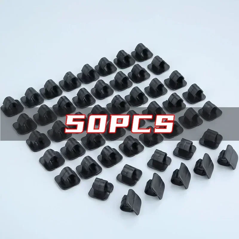 Cable 50PCS Clips For Car Dash Camera Dashboard Cable Clip Organizer Cars Phone Charger Cord Holder Manager USB Line Fastener