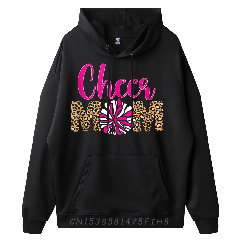 Round Collar Cheer Mom Cheerleading Mother Of Female Hoodies Normal Long Sleeve Sweatshirt Hip Hop Lose Hoodies