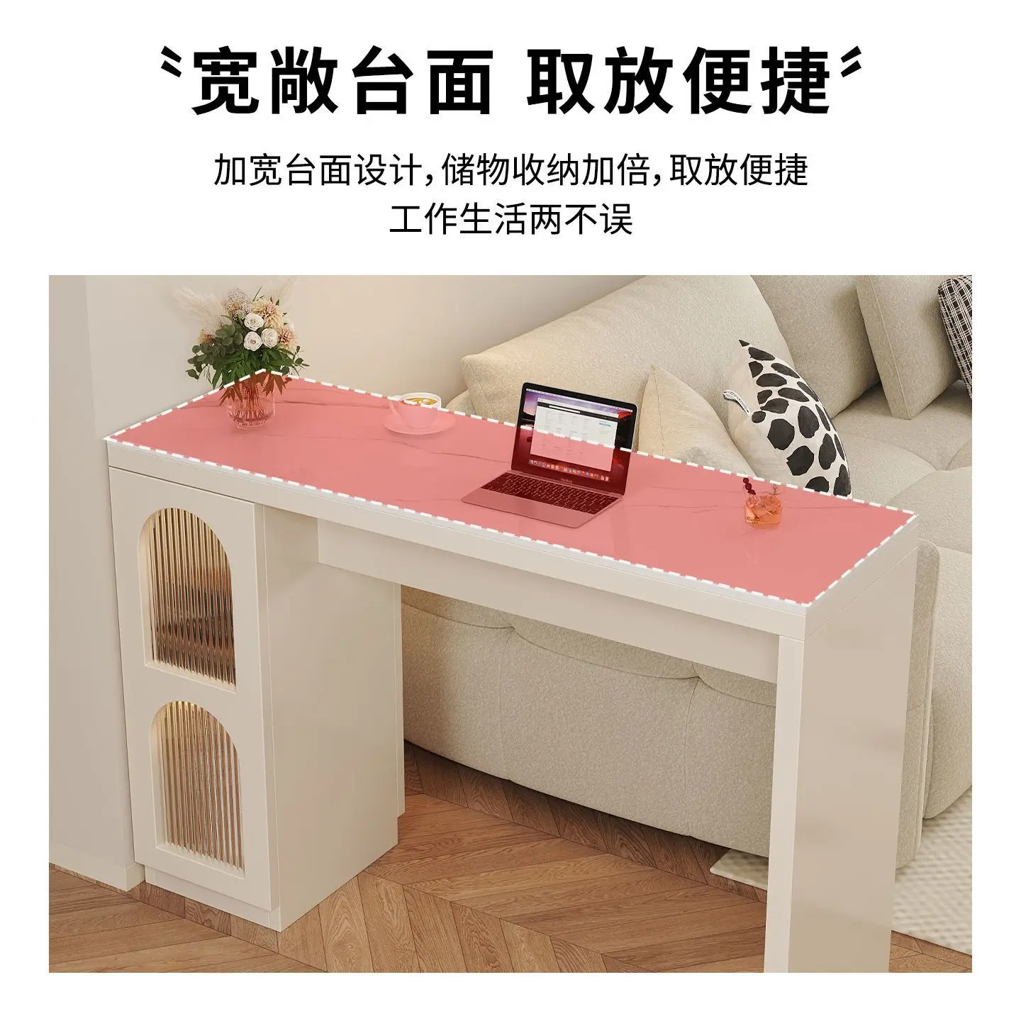 Bar table, partition cabinet at the corner of the living room, small bar counter, balcony, homestay against the wall