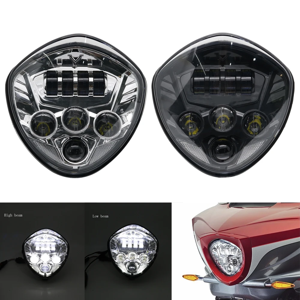 مصباح أمامي للدراجات النارية من الكروم للنصر ، عبر البلاد ، مطرقة Vegas Kingpin