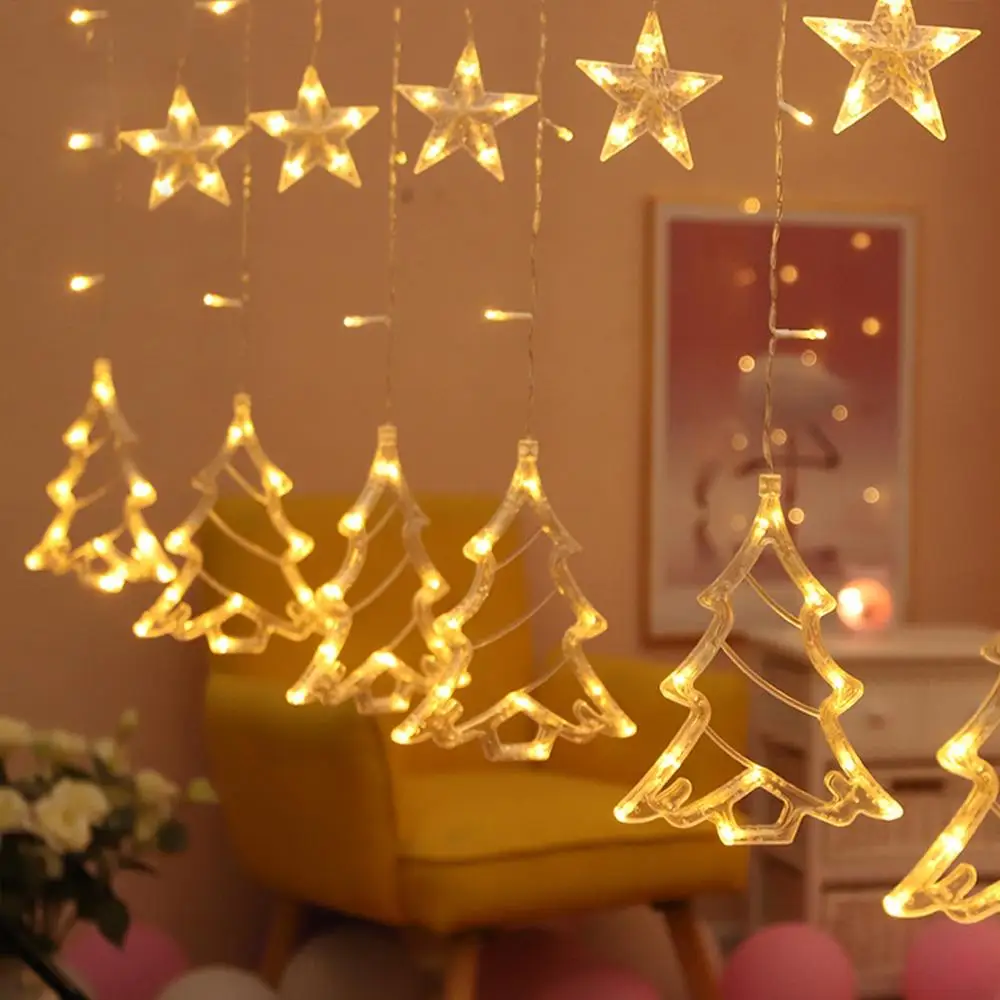 Christmas Led Garland Curtain String Light Merry Christmas Decor For Home 2024 Cristmas Ornament Xmas Navidad Noel Gift New Year