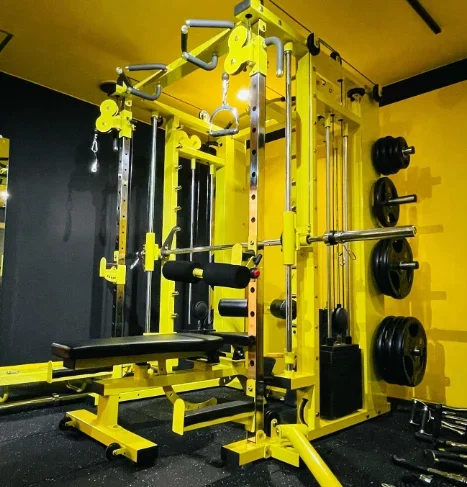 Equipo de gimnasio en casa comercial, equipo de Fitness, máquina Smith Multifunktional Multi Smith con Lat Pulldown