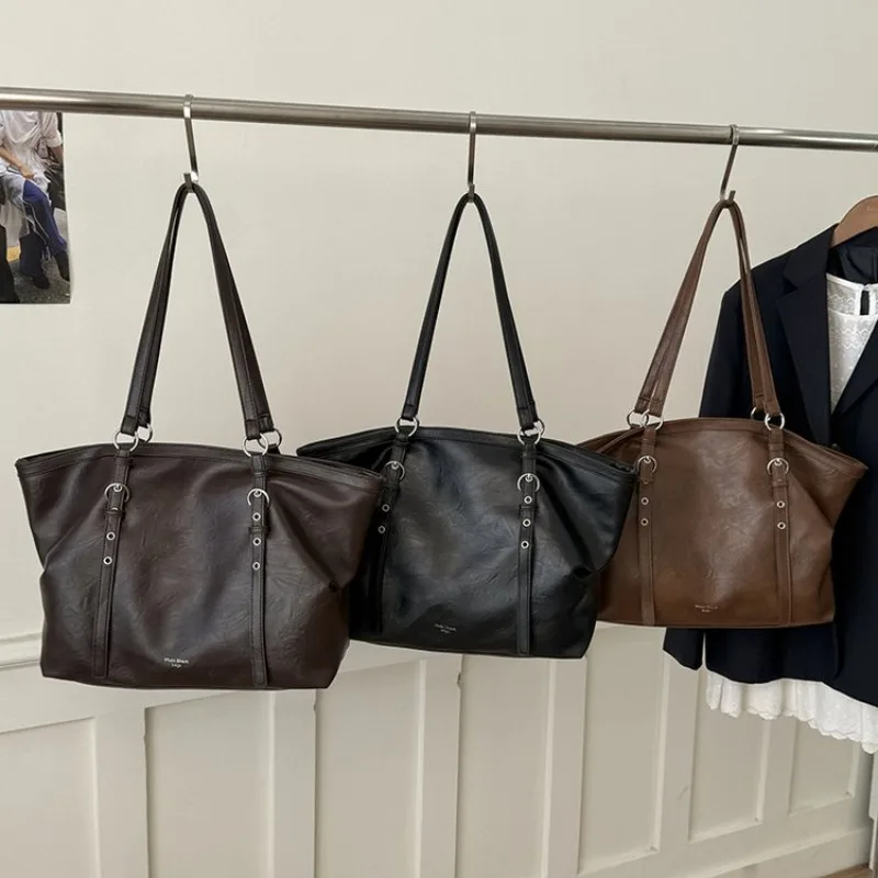 large-capacity-leather-diaper-bag-ladies-handbag-tote-shoulder-crossbody-messenger-casual-stylish-trendy