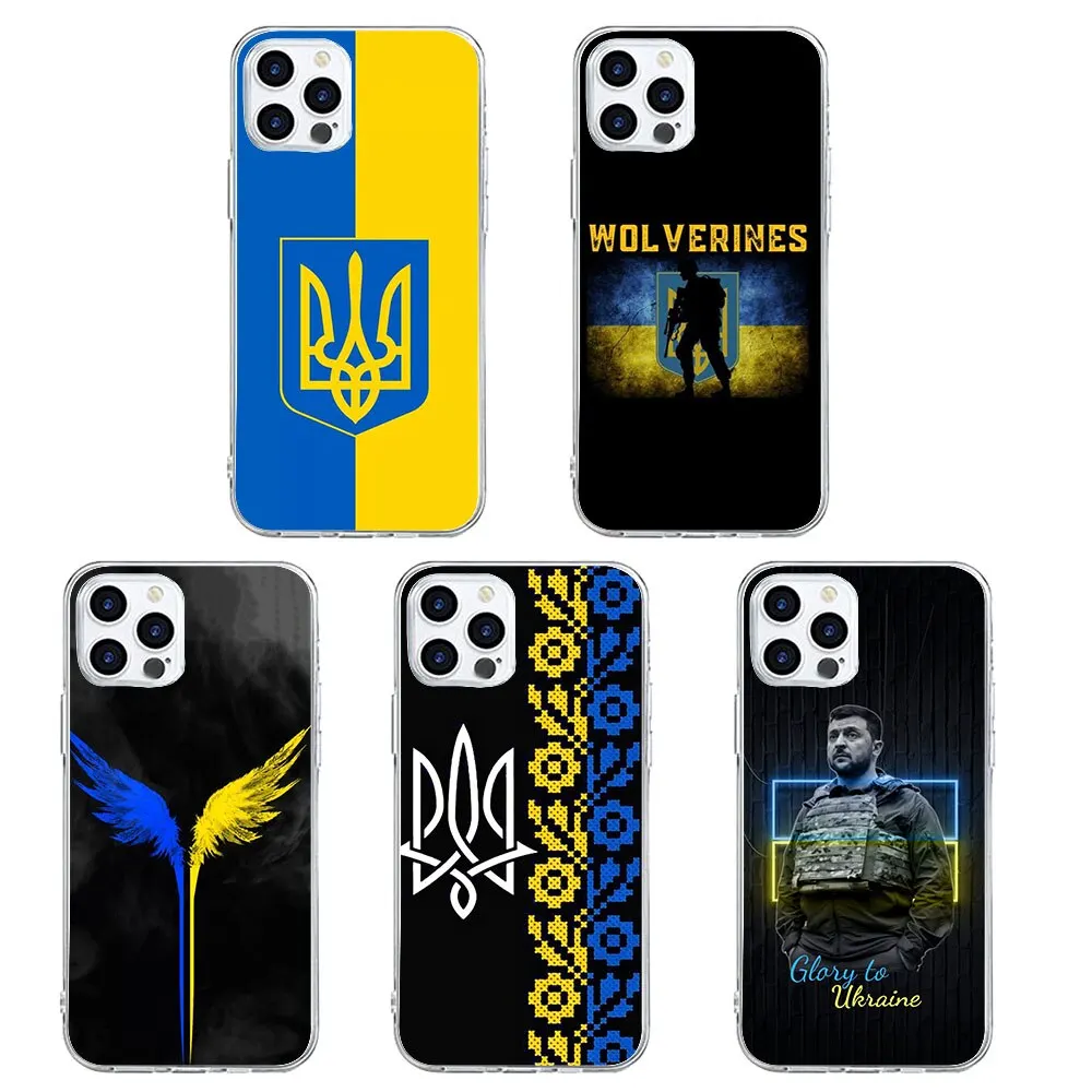 BW-62 Ukraine Flag Map Soldier Soft Silicone Case For Moto G30 G20 G50 G60 G60S G200 G41 G51 G71 E13 E22I E22 G22 G Power Play