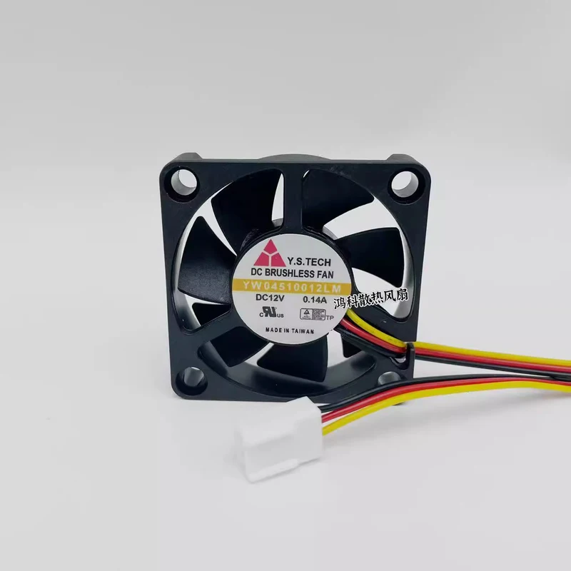 B FOR Y.S.TECH YW04510012LM DC12V 0.14A 4.5cm 3-wire cooling fan
