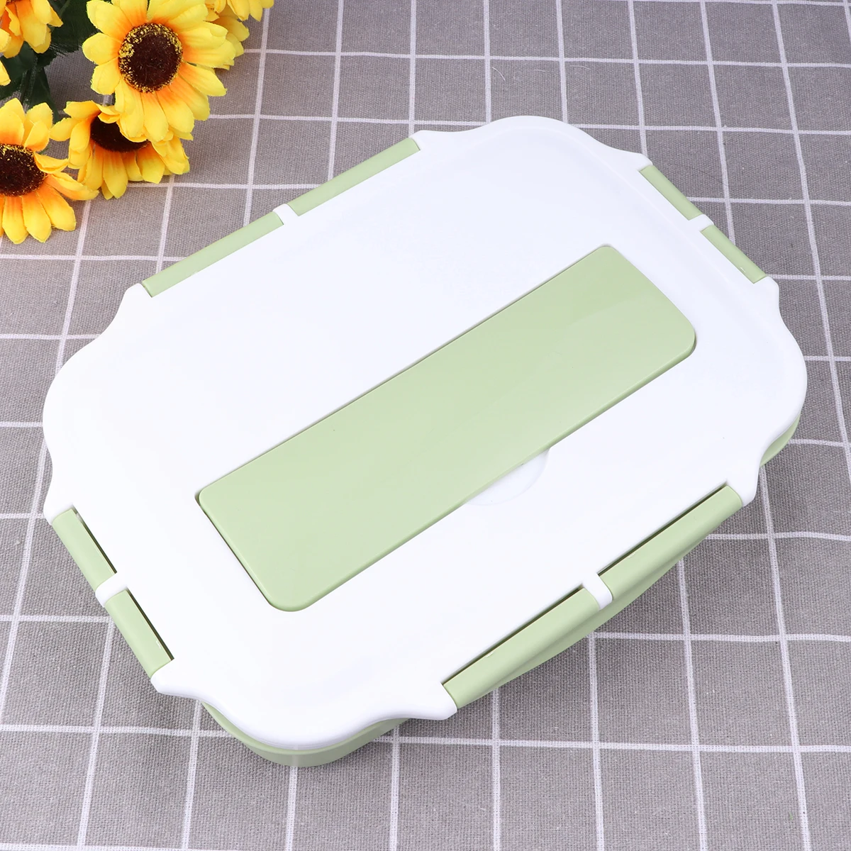 

Однослойный герметичный изолированный ланч-бокс из нержавеющей стали 304 с 4 сетками для хранения продуктов питания и офисного использования