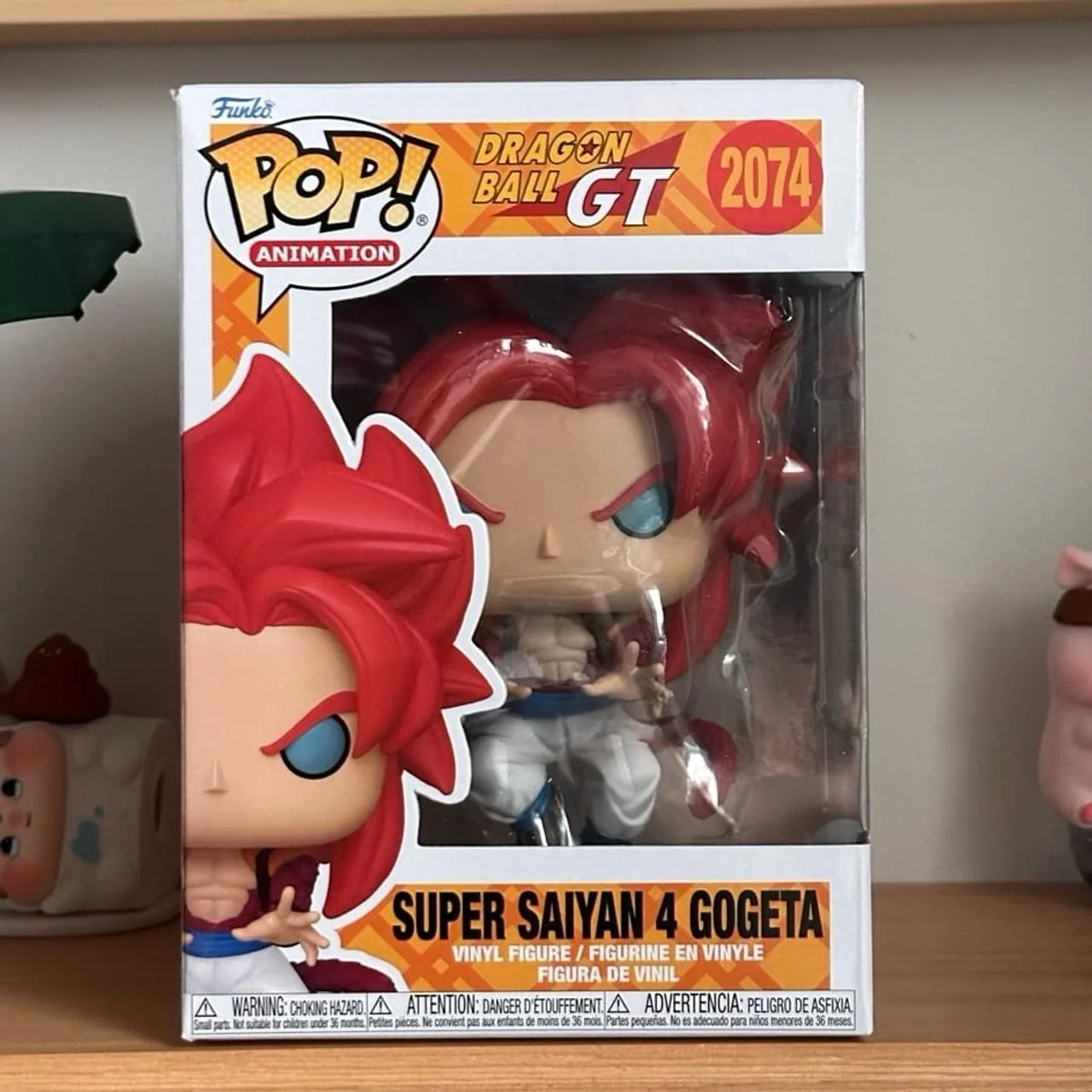 لعبة دراغون بول جي تي أنيمي الشكل سوبر سايان 4 جوجيتا # 2074 (تشيس)(توهج) FUNKO POP تحصيل طبعة محدودة الشكل لعبة هدية